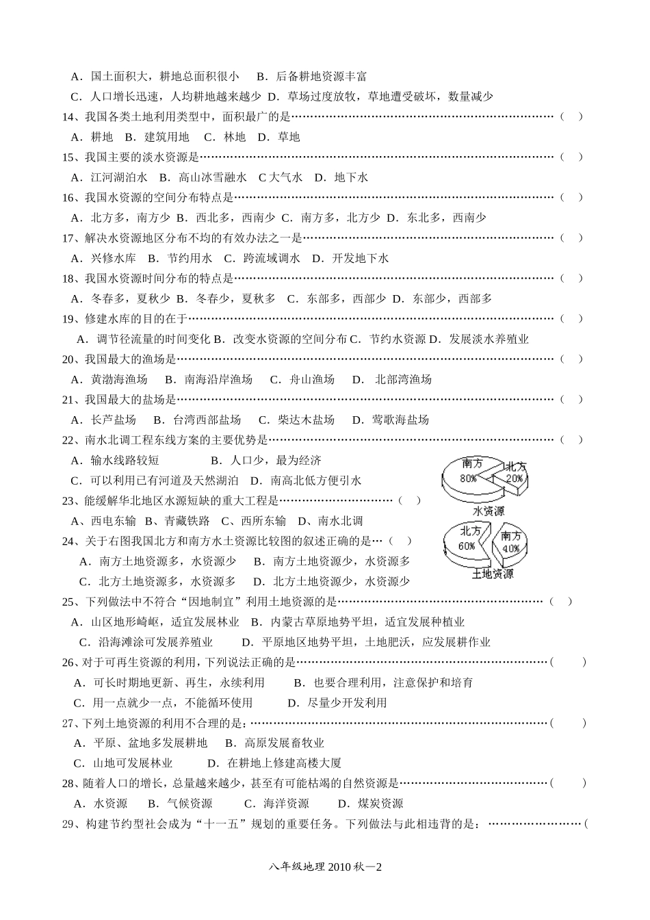 （中国的自然资源）_第2页