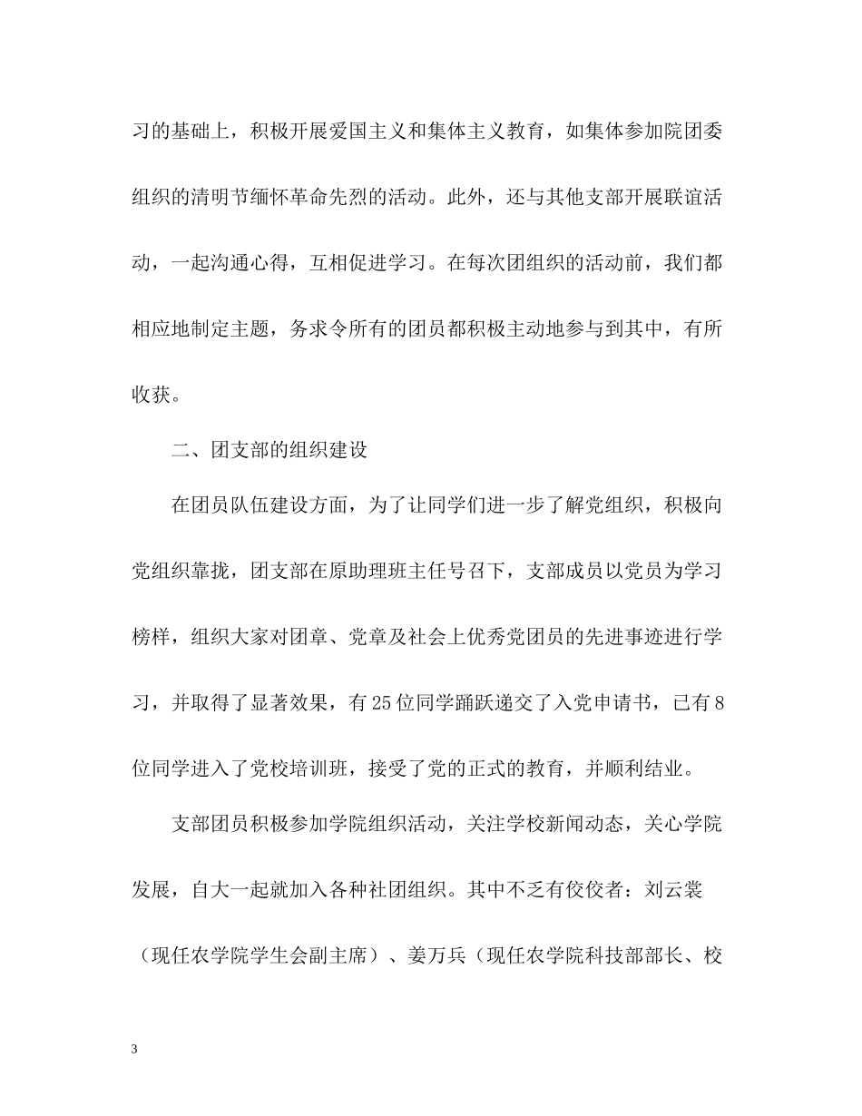 团支部的年度工作总结_第3页