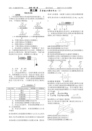 第三章2摩擦力课时作业（2）
