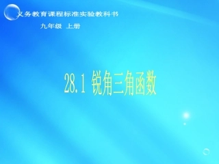 锐角三角函数3