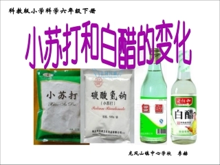 小苏打和白醋的变化