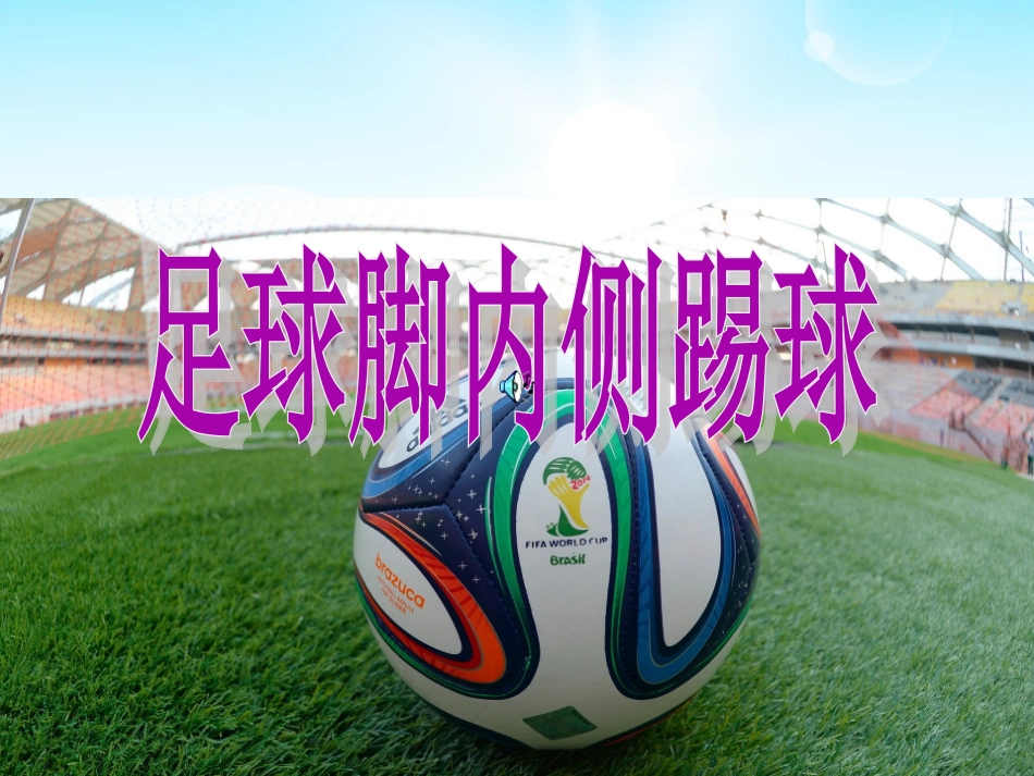 《足球脚内侧踢球及传球》课件_第1页