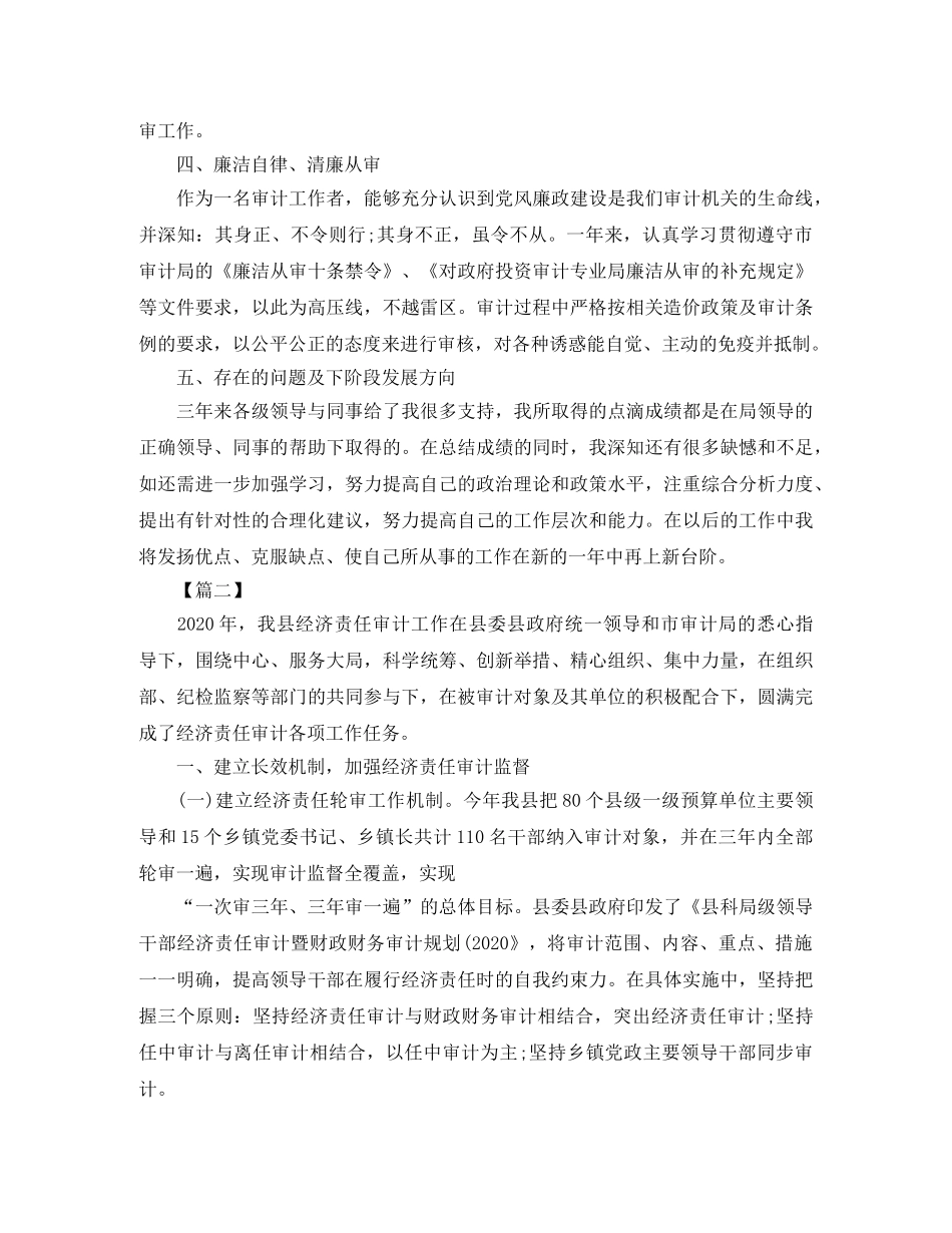 投资审计工作总结范文 _第3页