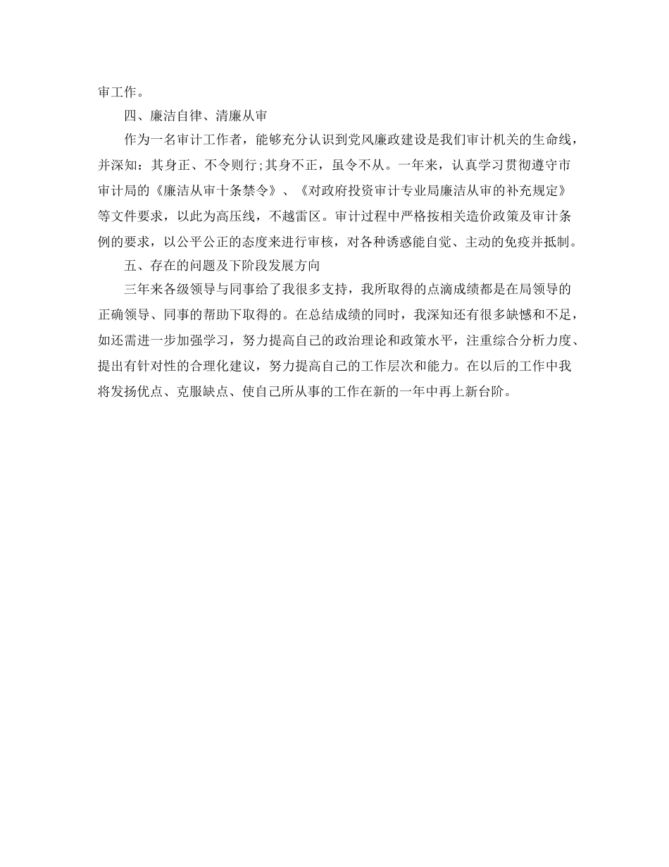 投资审计个人工作总结范文 _第3页