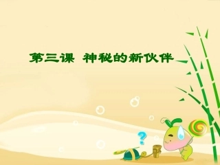 神秘的新伙伴