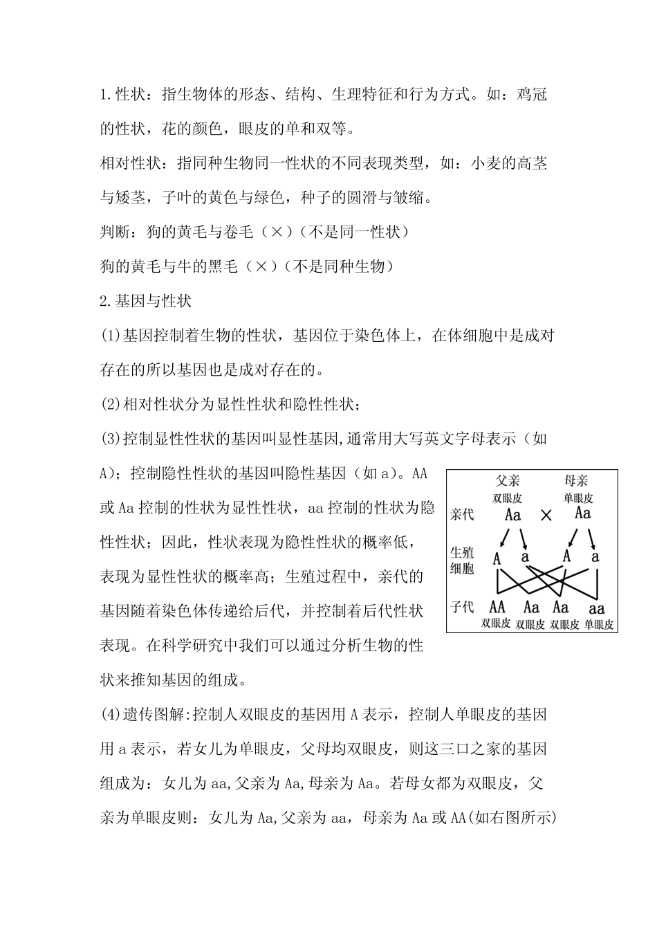 (完整版)生物的遗传与变异知识点,推荐文档 _第2页