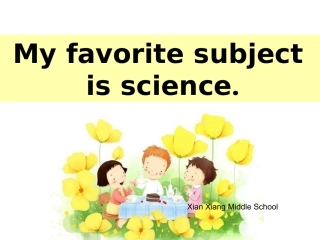 人教版unit9myfavoritesubjectisscience