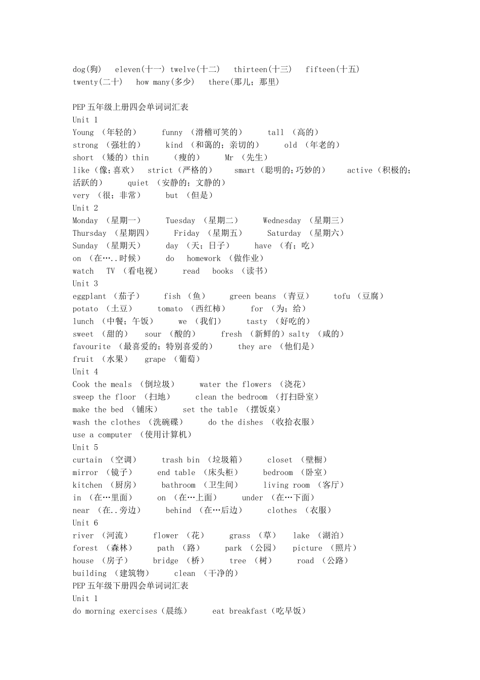 PEP小学英语单词总汇_第3页