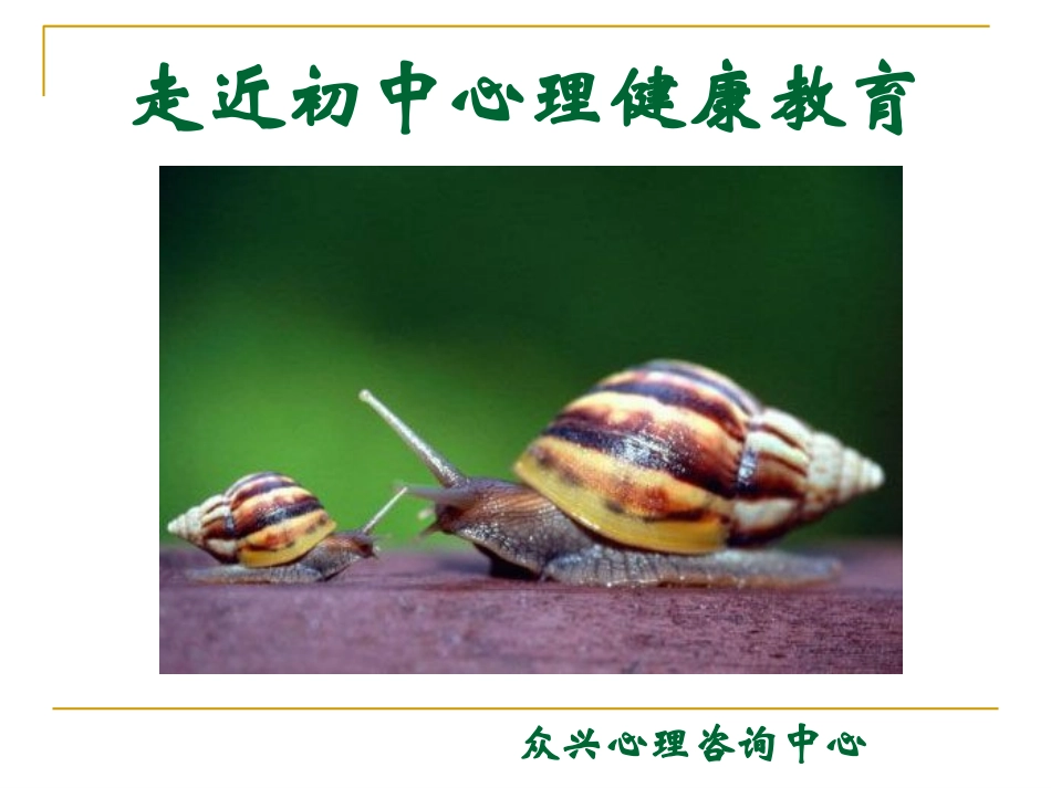 走近初中心理健康教育-公共课课件_第1页