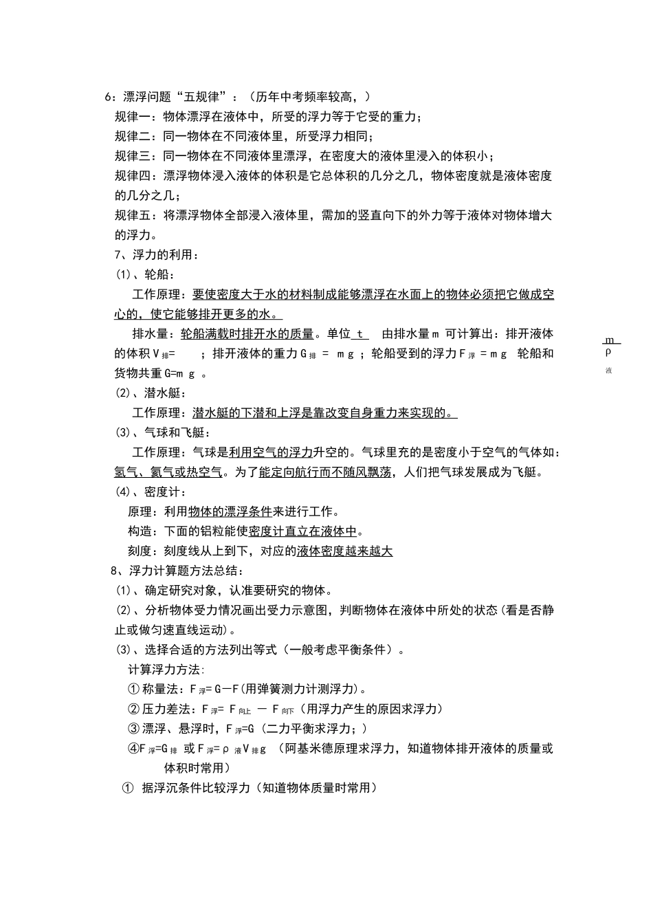 第十章浮力复习提纲_第2页