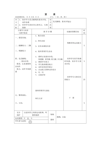 花式跳绳：基本步伐2