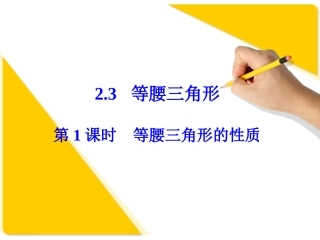 第1课时等腰三角形的性质