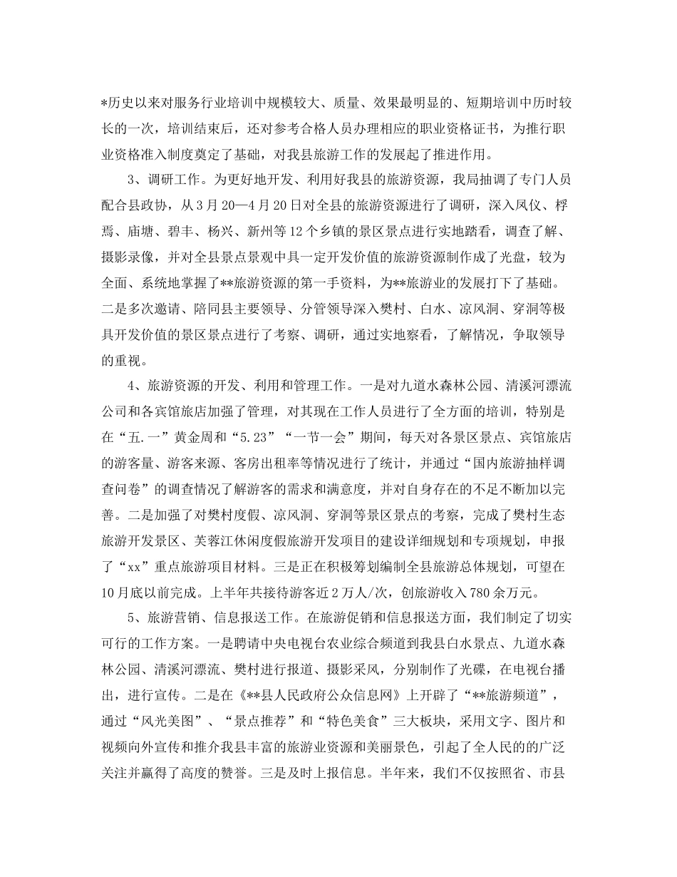 旅游局工作总结怎么写_第2页