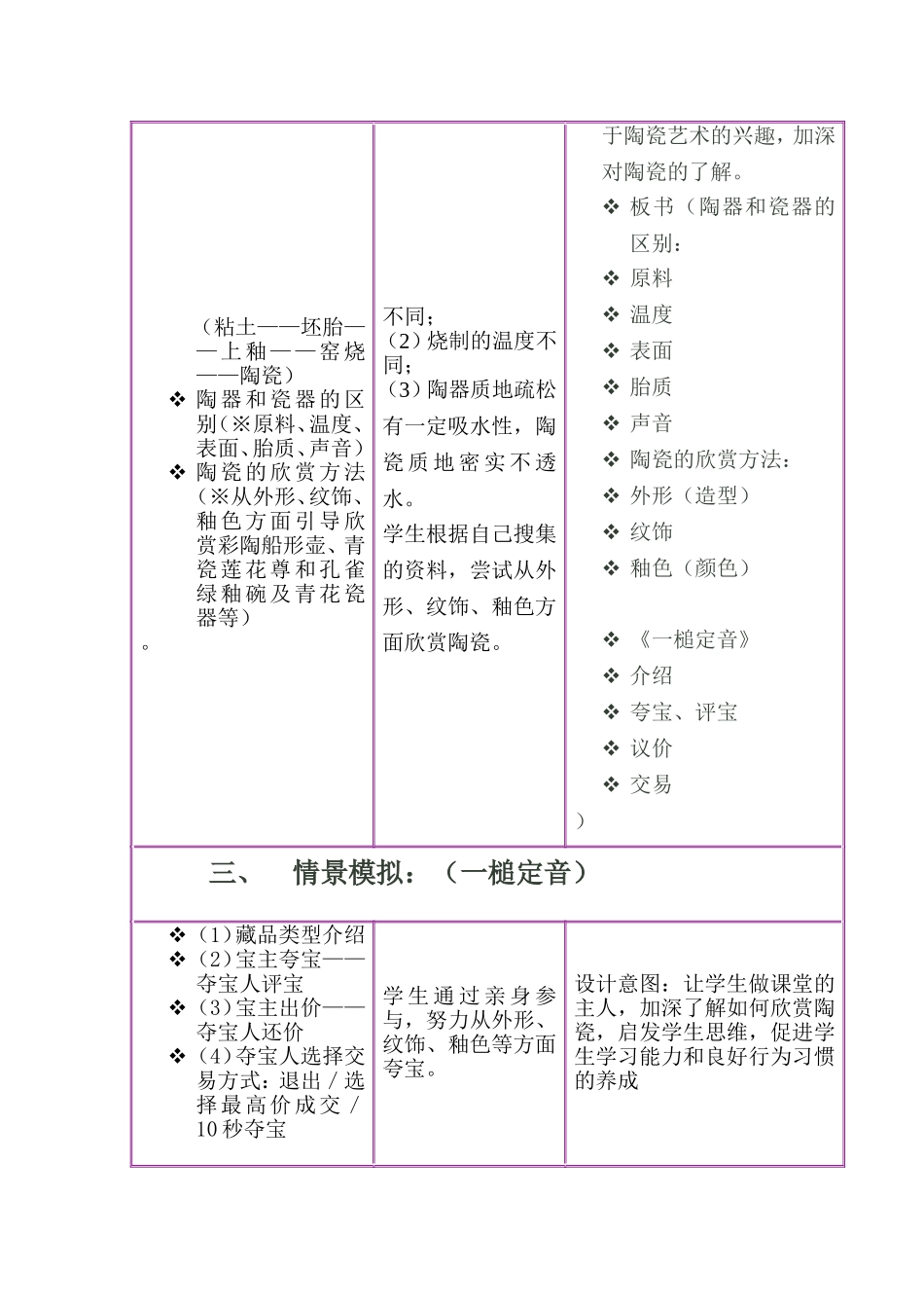 珍爱国宝——古代的陶瓷艺术教学设计_第3页