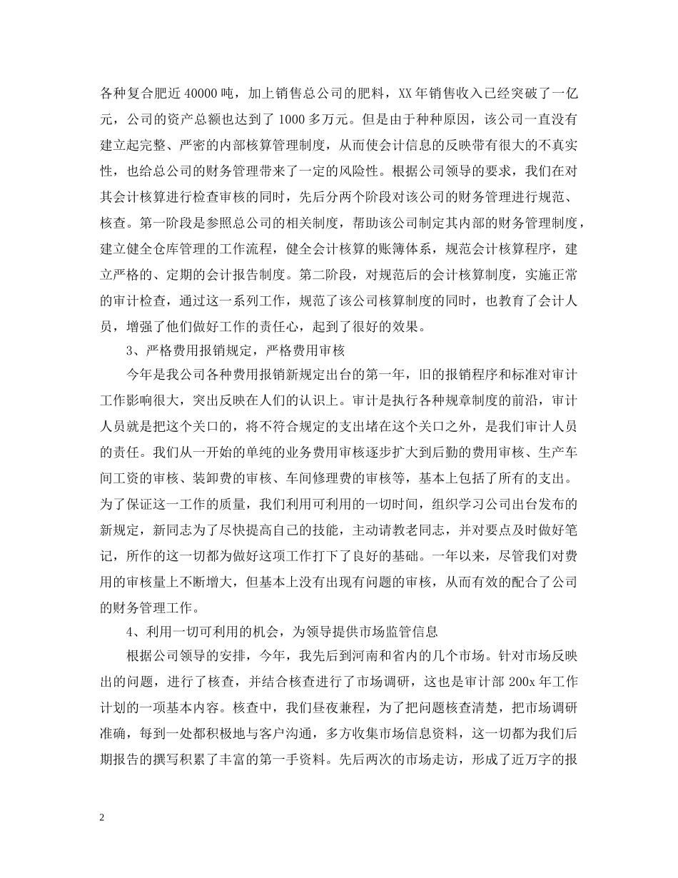 审计部门工作总结2 _第2页