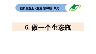 五上1-6+1-7《做一个生态瓶》