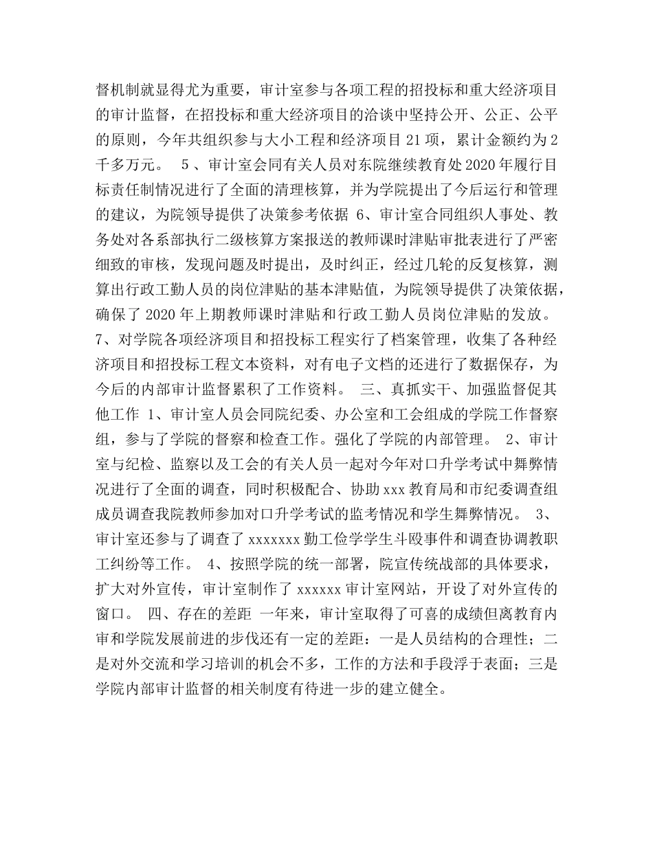 审计室2020年度工作总结 _第2页