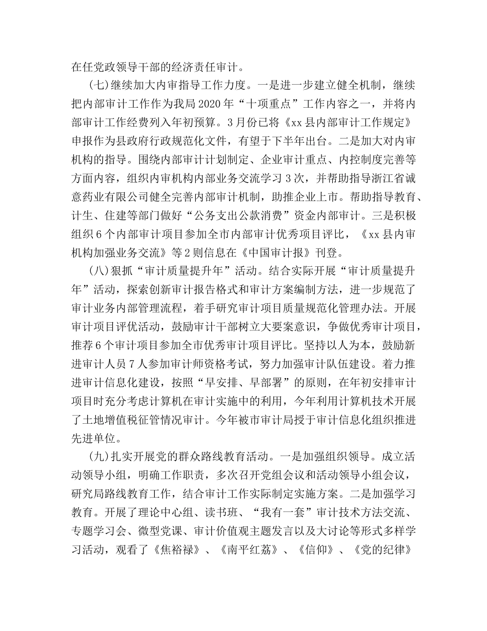 审计半年工作总结格式模板优秀篇一览 _第3页