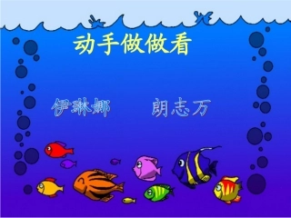 二年级下册语文第13课《动手做做看》课件