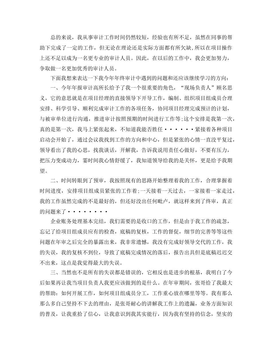 审计个人工作总结 _第2页