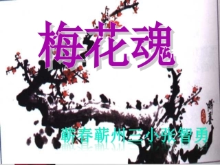 人教版小学语文五年级上册《梅花魂》PPT课件