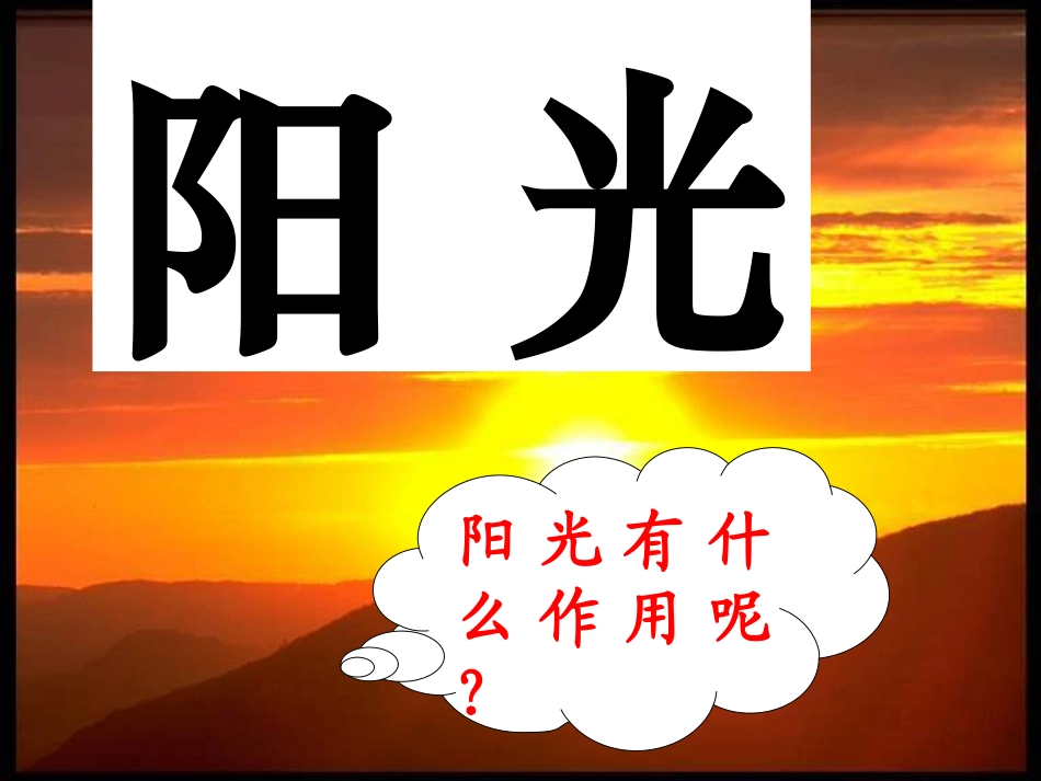 _8《阳光》一年级语文上册_第2页