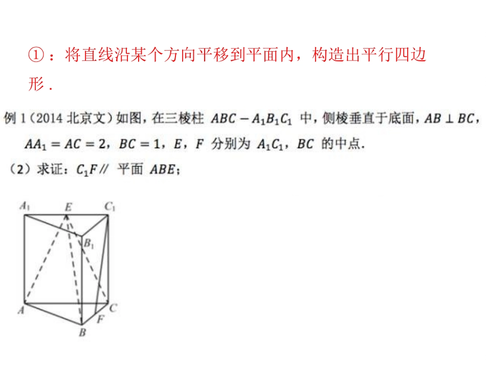 线面平行微专题_第2页