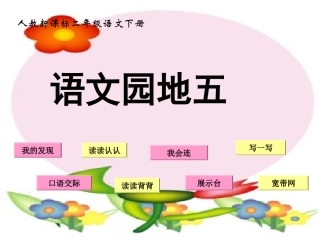 《语文园地五》教学课件