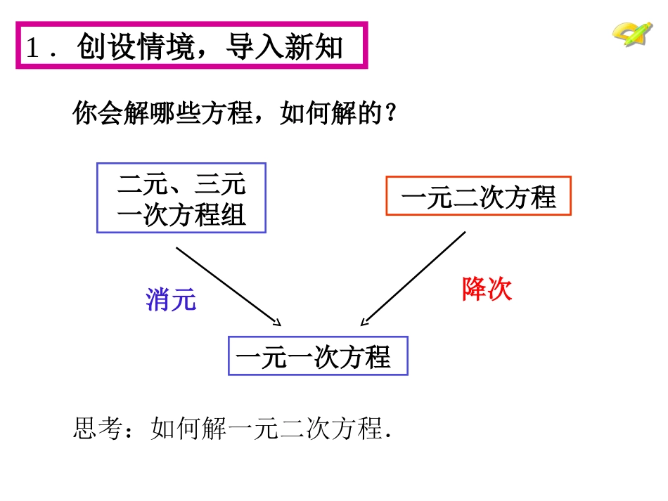 直接开平方解一元二次方程_第2页