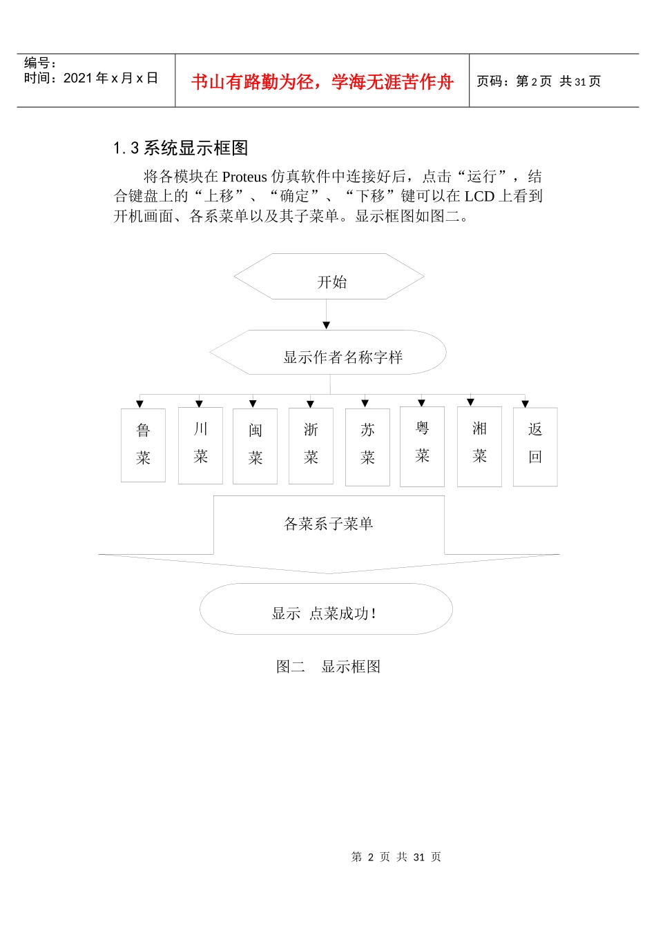 基于单片机的简易酒店点菜系统_第2页