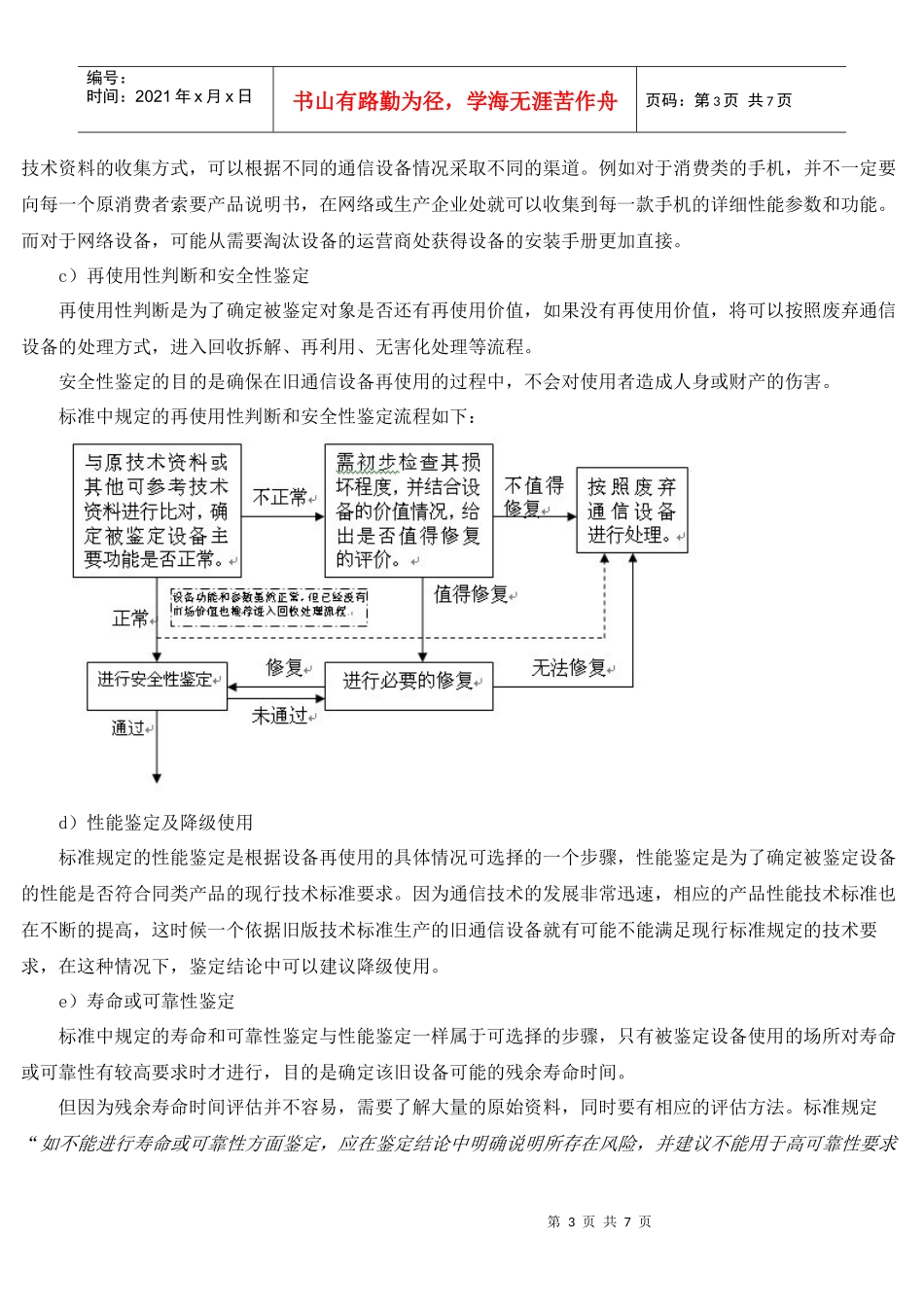 《旧通信设备鉴定通用技术要求》标准介绍_第3页