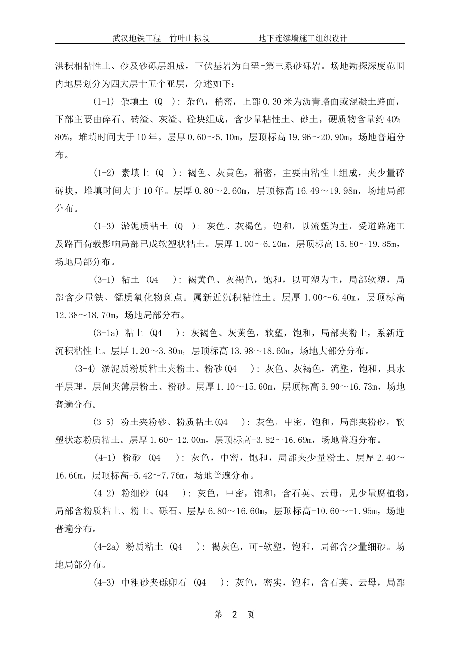 地下连续墙施工组织设计XXXX0107-竹叶山地铁工程_第2页