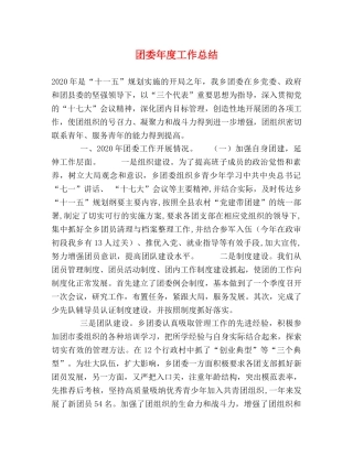 团委年度工作总结 (2) 