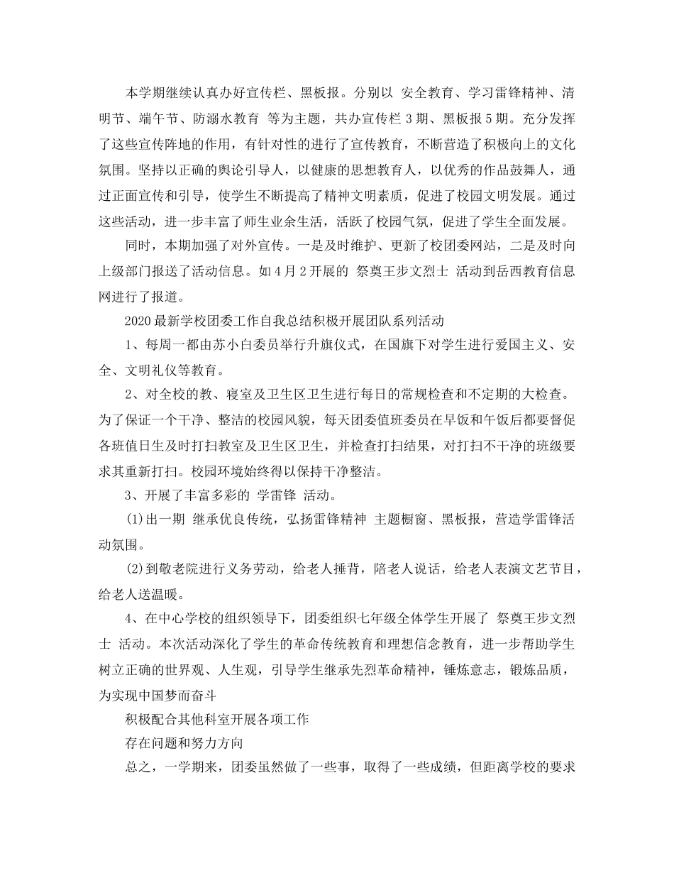 团委工作个人总结 _第3页