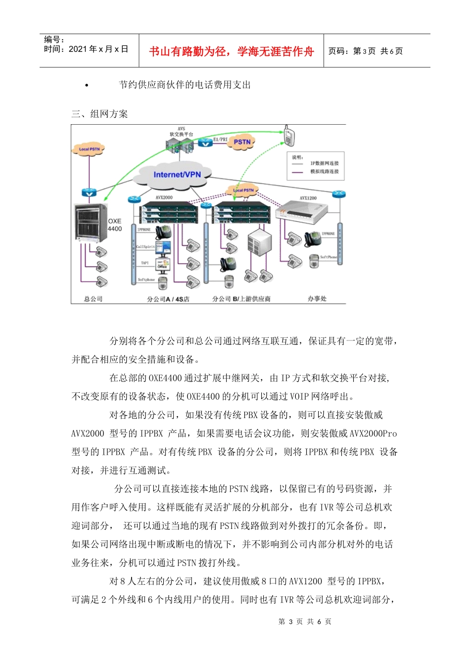 大型汽车集团电话系统doc-上海傲威通信科技有限公司_第3页