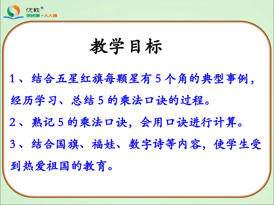 《5的乘法口诀》教学课件_第2页