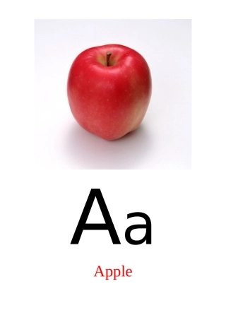 字母彩图卡Aa`Zz