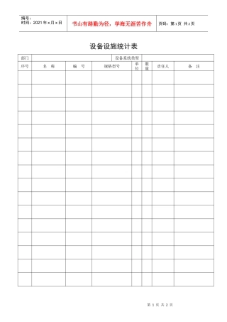 QR-PNJ-751-GC02-03设备设施统计表