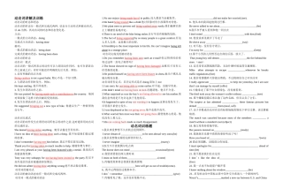 动名词训练题