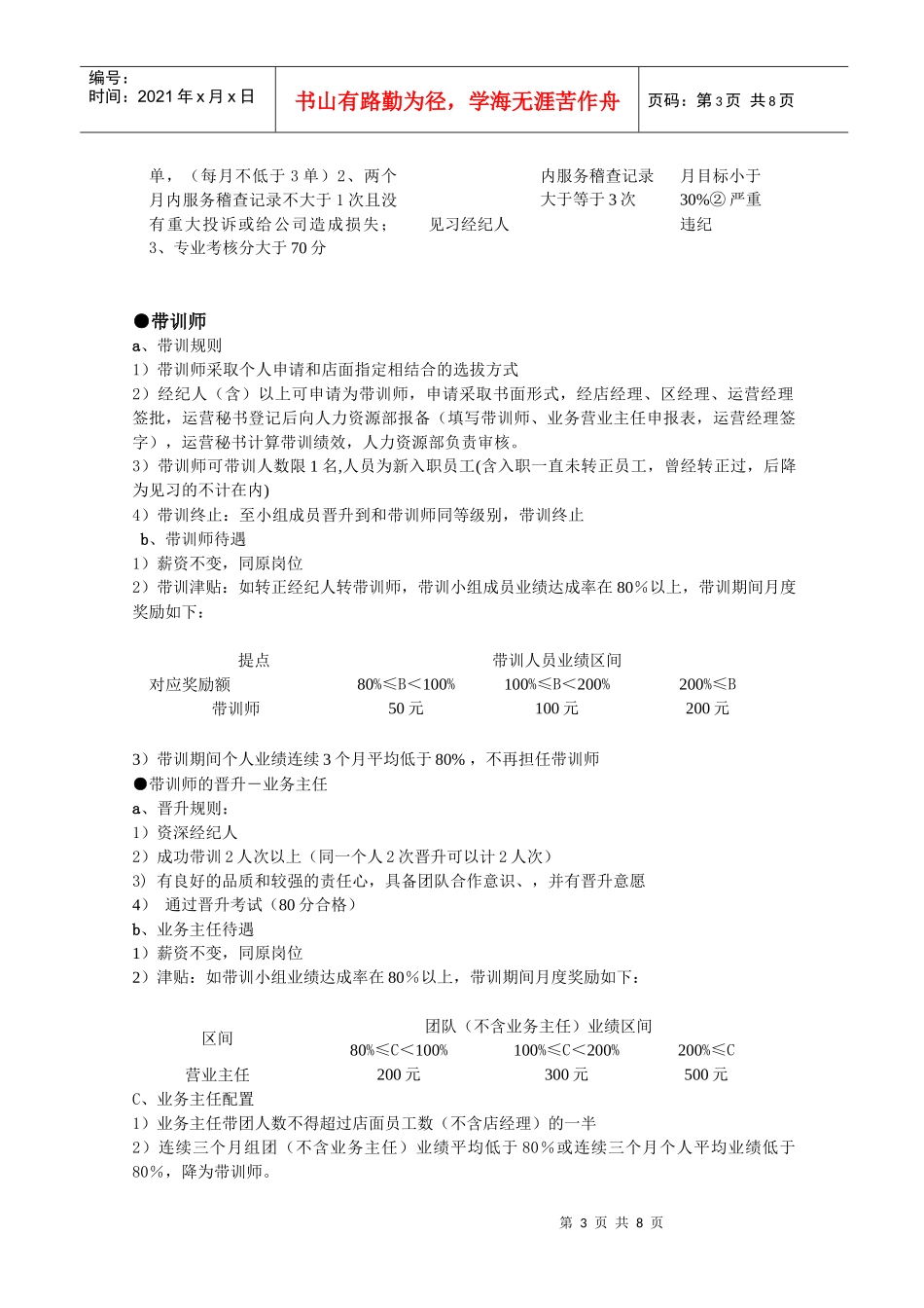 运营绩效及升降级制度汇编_第3页