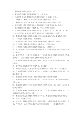 教师招聘考试《教育综合知识》 必背100题经典知识点浓缩精华 