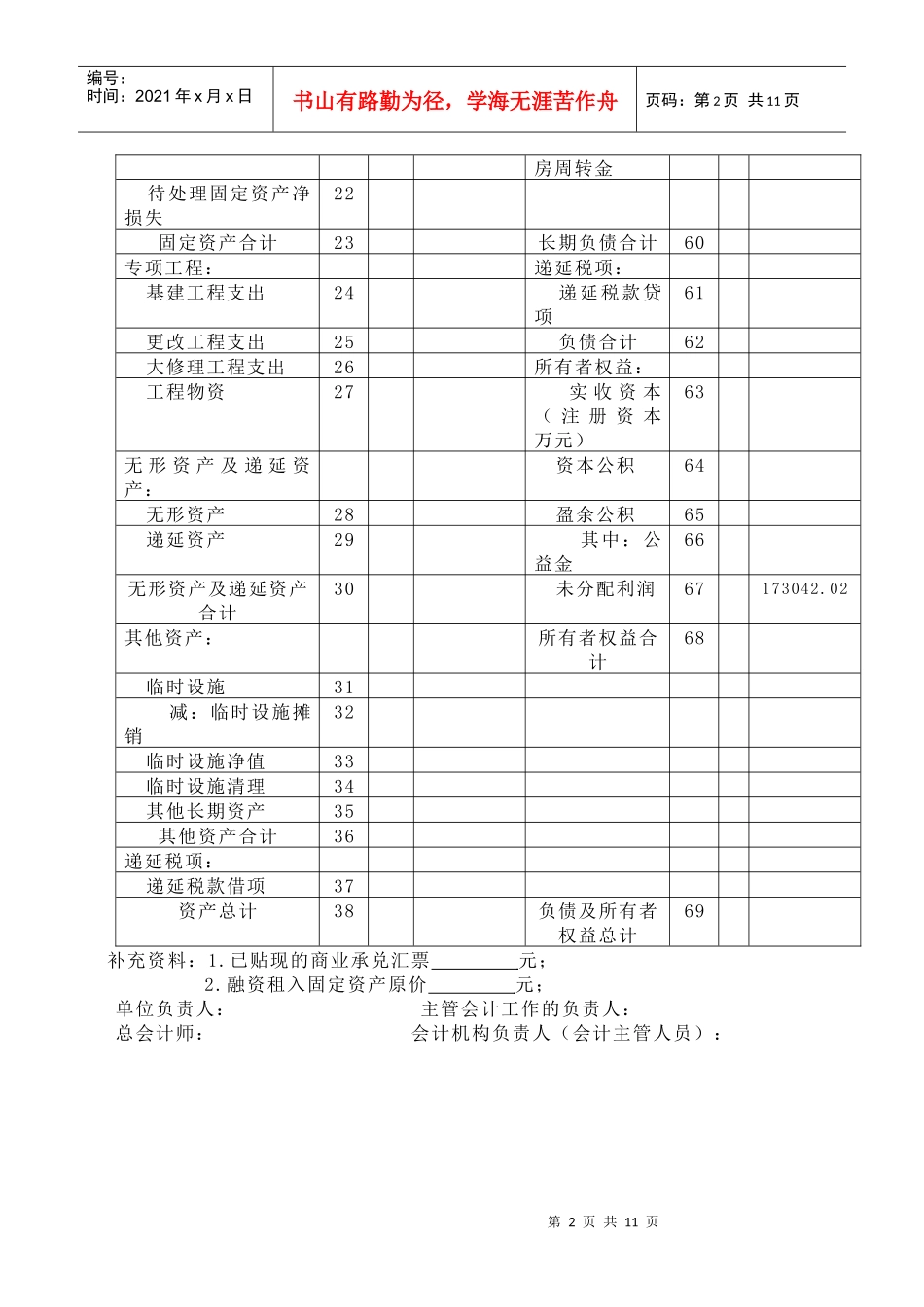 施工企业资产负债表_第2页