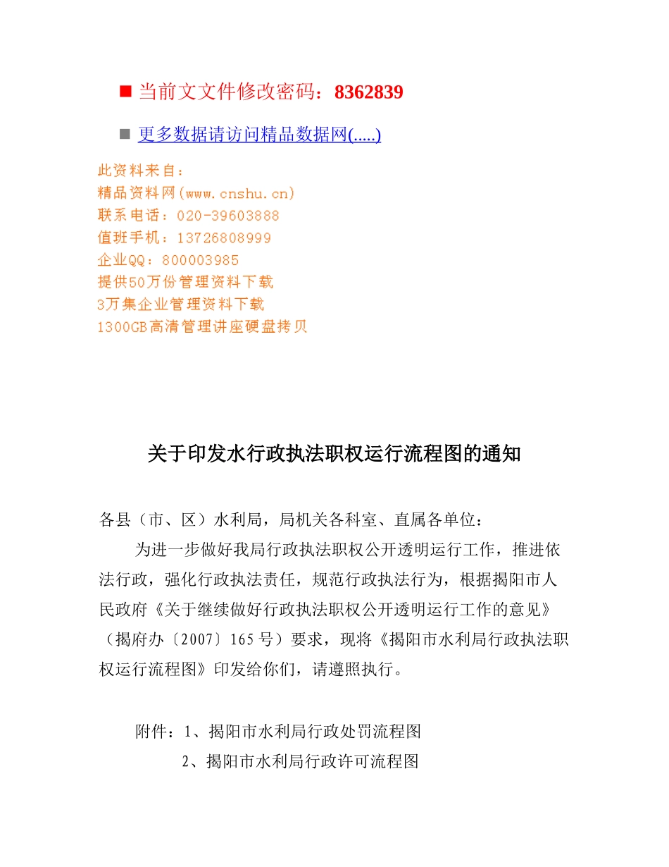 印发水行政执法职权运行流程图_第1页