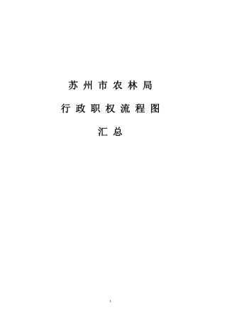 行政权力流程图目录