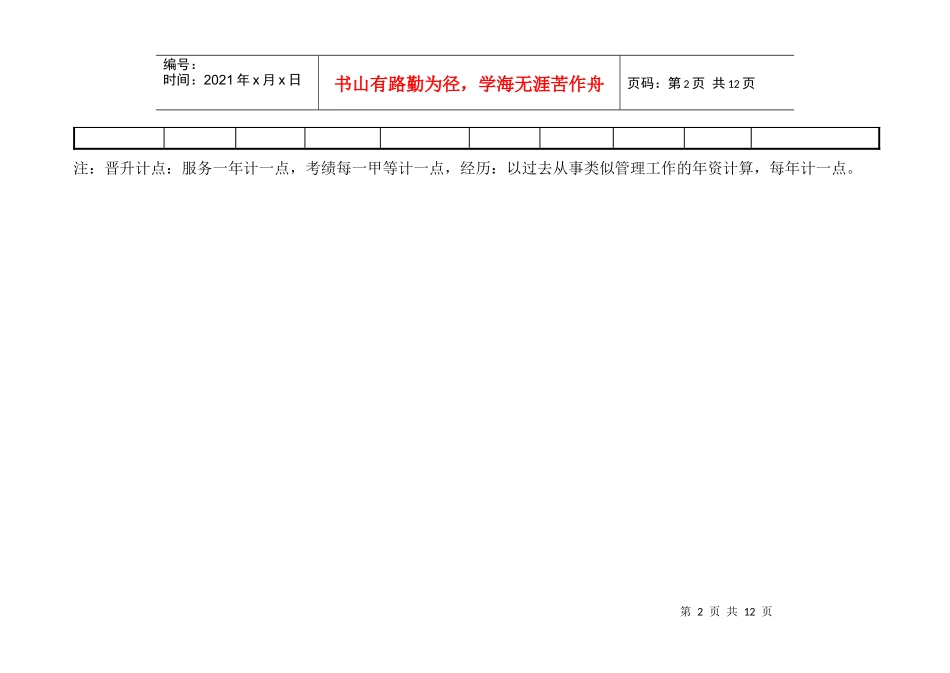 管理人员升迁计划表(一)_第2页