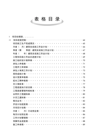 项目管理表格之项目进度控制