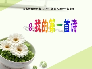 《我的第一首诗》课件
