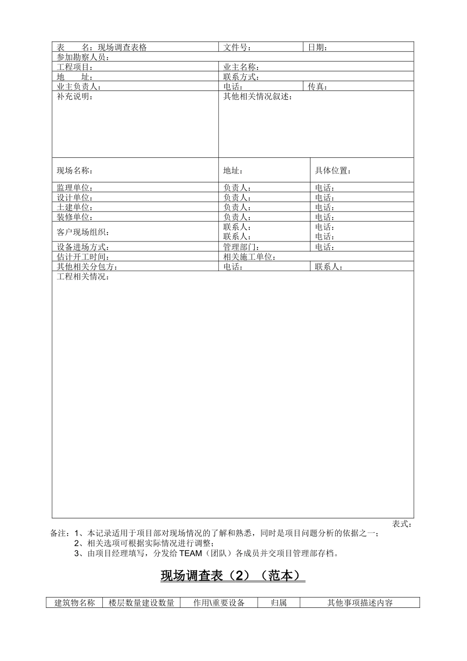 项目经理部工作流程和相关工程报表_第2页