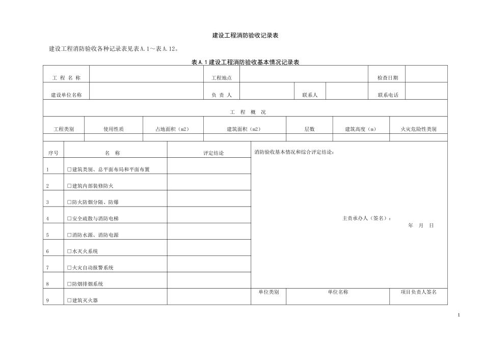 建筑消防验收评定办法及表格_第2页