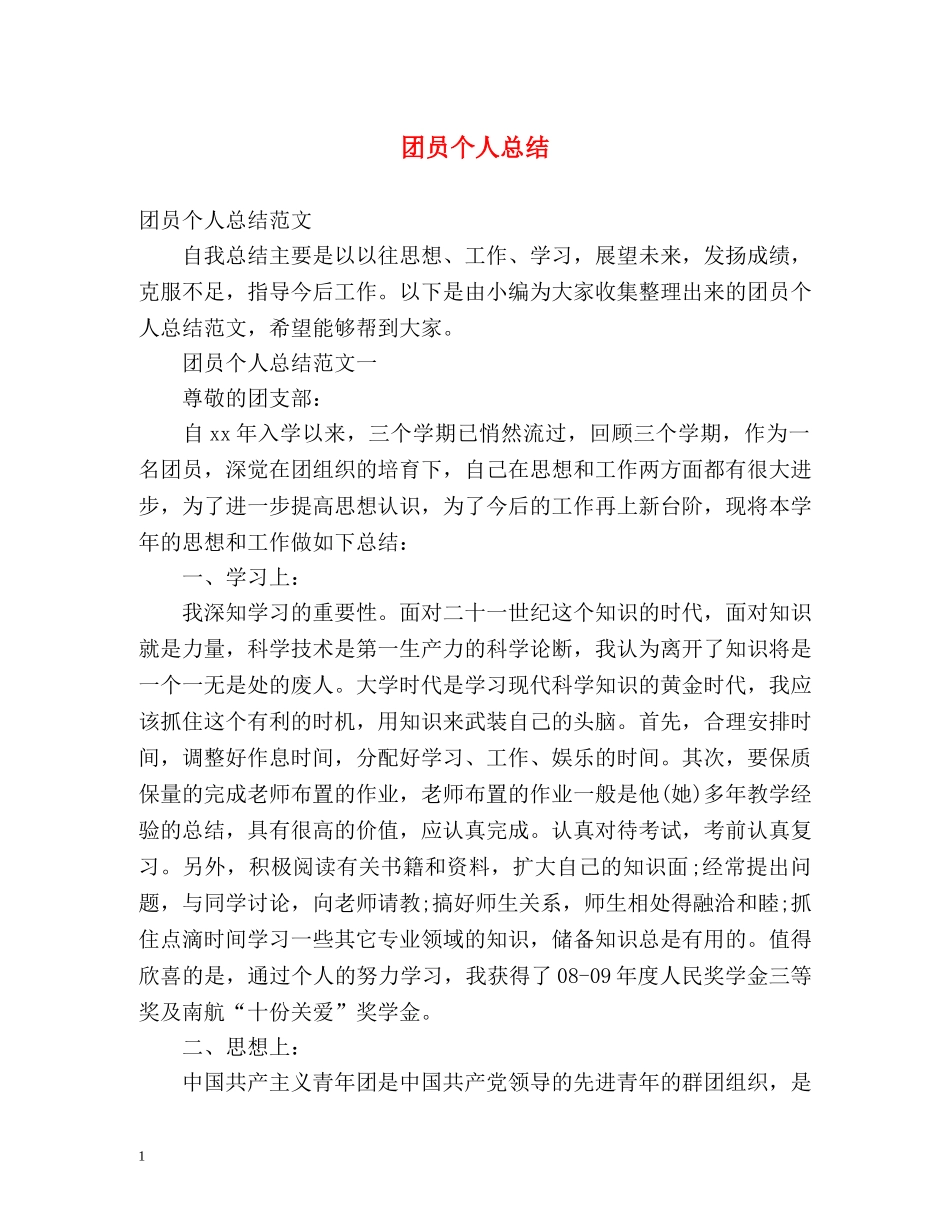 团员个人总结2 _第1页